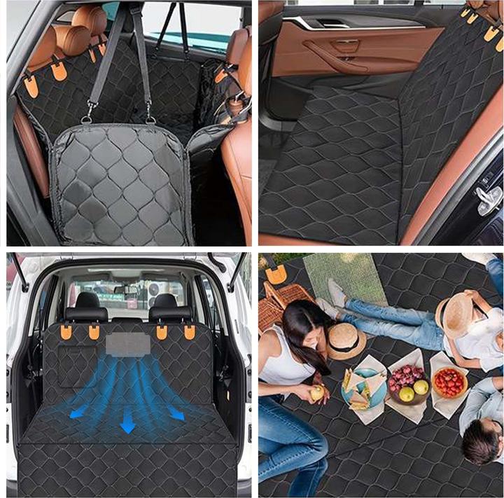 Actual product image Fudajo Rear seat cover (Dog, Foldable, Machine washable, Washable)