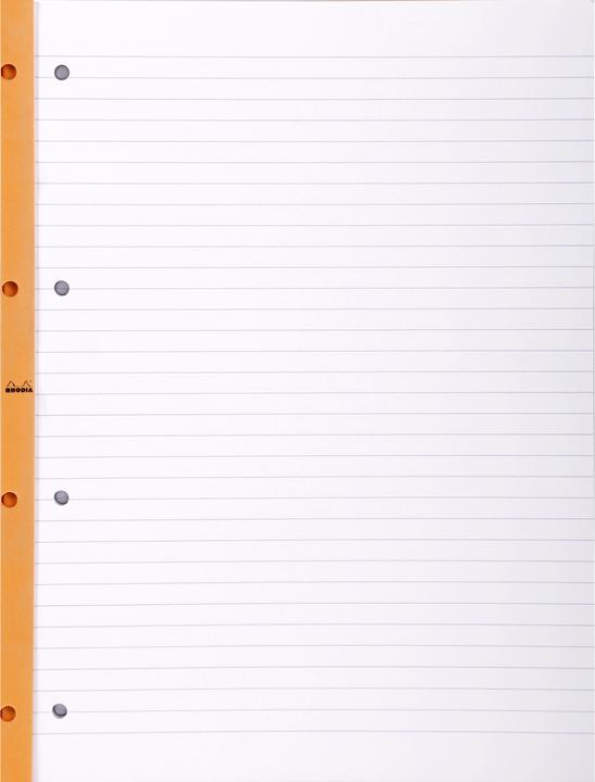 Actual product image Rhodia Blocks stapled 80g Basics (A4, Lined)