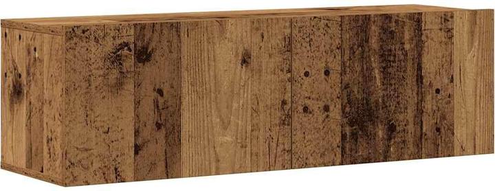 Produktbild VidaXL 3-tlg. TV-Schrank-Set Wandmontage Altholz-Optik Holzwerkstoff (100 x 30 x 30 cm)