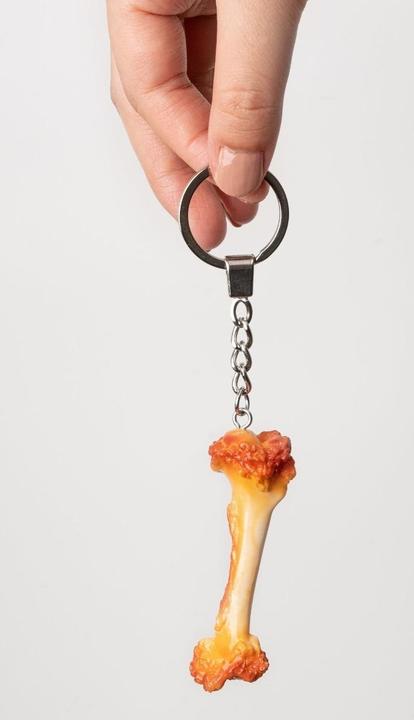 Actual product image Yumazing Chicken Bone key ring