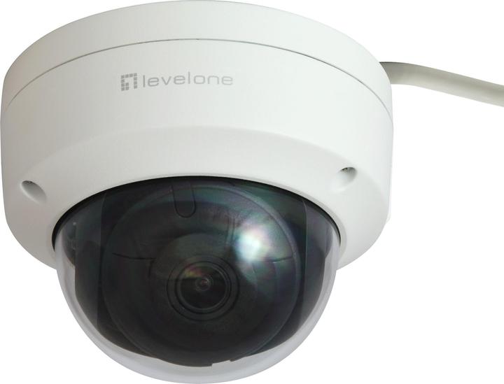 Produktbild LevelOne IPCam FCS-3403 Dome Out 4MP H.265 IR 9W PoE