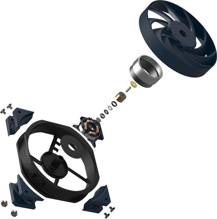 Actual product image Cooler Master VentilÃ¡tor MOBIUS 120 OC PWM (120 mm, 1 x)