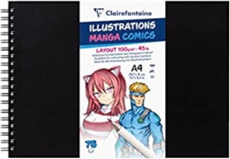 Clairefontaine Manga (A4, Copertina rigida)