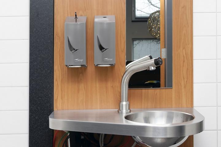 Produktbild Valera Wings Seifenspender kurzer Hebel Anti-Fingerprint 400 ml Universalspender Flüssigseife