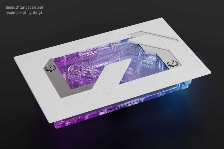 Produktbild Alphacool Apex Distroplate Dark Base Pro 901 White VPP/D