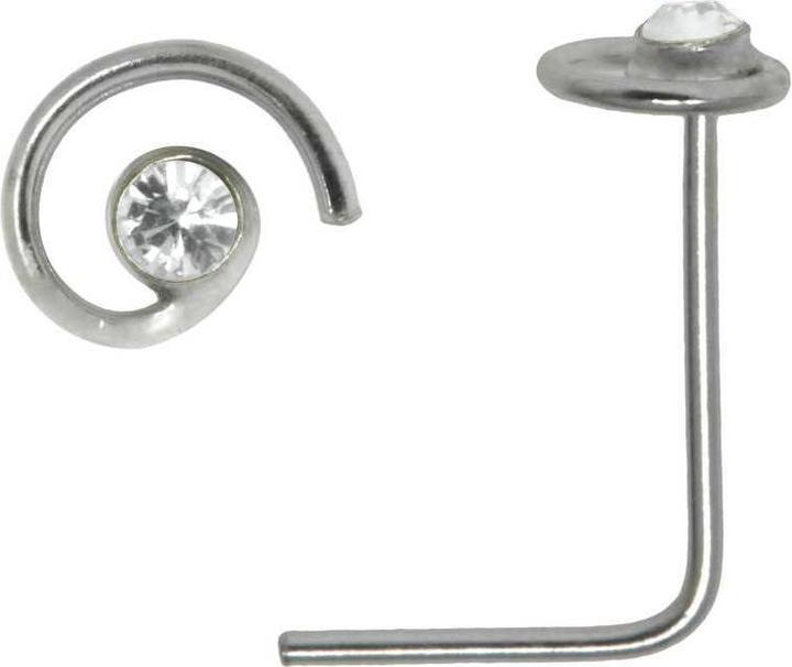 Bijouteria Nasenpiercing (Kristall, Silber 925)