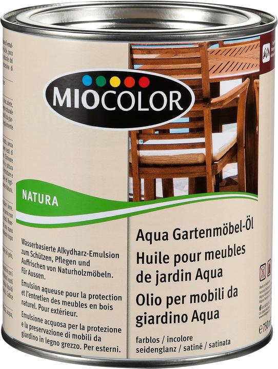 Produktbild Miocolor Aqua Gartenmöbel-Öl (Transparent, 0.75 l)