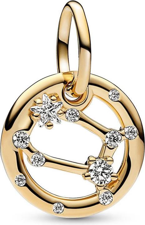 Pandora Zwillinge Zodiak Charm/Beads (Metall, Vergoldet)