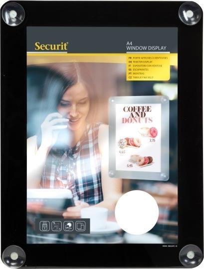 Produktbild Securit Fenster-Plakatrahmen, DIN A4, schwarz