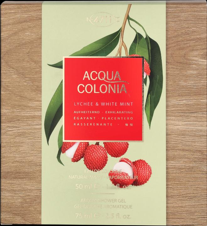 Actual product image Acqua Colonia 4711 Acqua Colonia Lychee & White Mint Set (Eau de toilette, 125 ml)