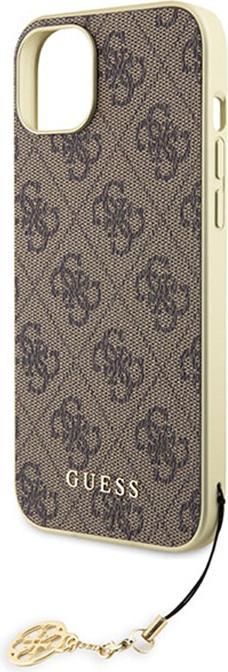 Immagine prodotto Guess GUHCP15MGF4GBR iPhone 15 Plus 6,7" brązowy/marrone Custodia rigida 4G Charms Collection (Apple iPhone 15 Plus, Apple iPhone 14 Plus)