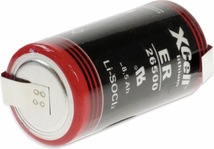 Image du produit Kraftmax Pile au lithium LS26500, C, avec languette de soudure en Z, 3,6 V-, 9000 mAh (C)