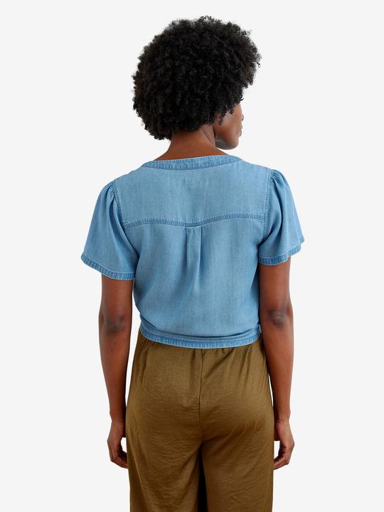 Image du produit Vertbaudet Bluse für Schwangerschaft und Stillzeit aus Lyocell, Druckknopfverschluss