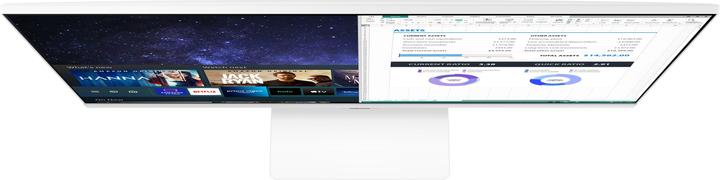 Actual product image Samsung LED Monitor 27 Smart M5 White (1920 x 1080 pixels, 26.77")