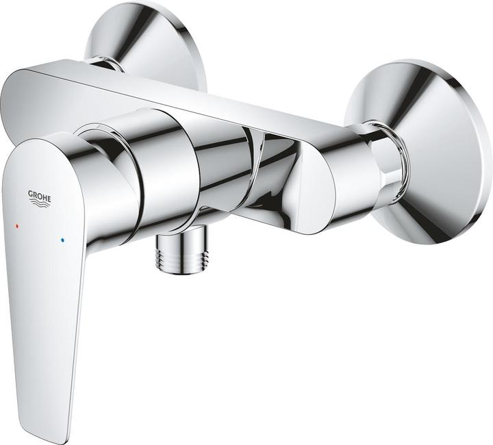 Grohe StartEdge Brausearmatur, mit Metallhebel, Temperaturbegrenzer, energiesparend, chrom