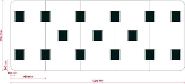 Produktbild smiT Design-XXL-Whiteboard VisuWall