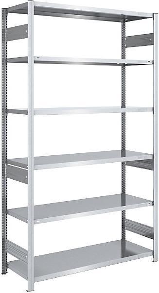 Actual product image Hofe Heavy-duty boltless shelving unit, galvanised, on both sides