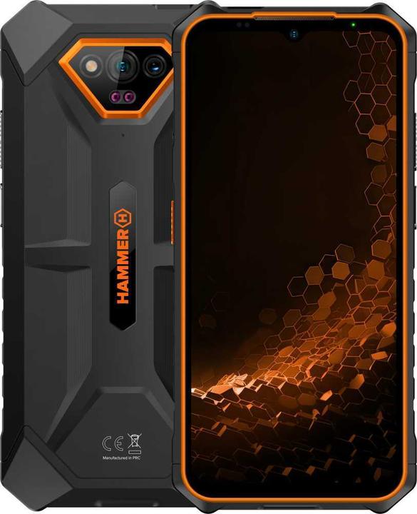Myphone Hammer Iron V LTE 6/64GB pomarańczowy (64 GB, Orange / Orange, 6.50", 99 Mpx, 4G)