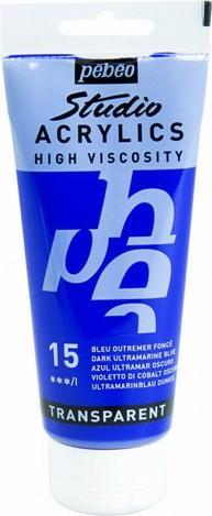 Produktbild Pebeo Studio Acrylics Feine Acrylfarben (Ultramarinblau dunkel, 100 ml)
