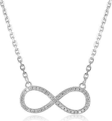 Beneto Silver infinity necklace AGS778 / 48 (L)