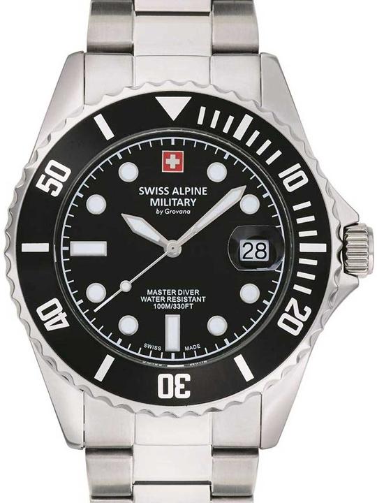 Swiss Alpine Military 7053.1137 Taucheruhr 42mm 10ATM (Taucheruhr, 42 mm)