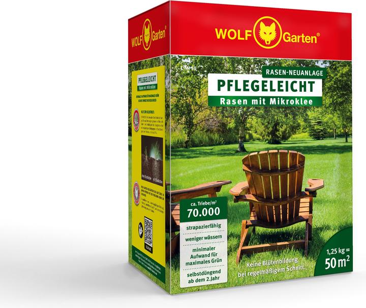 Produktbild Wolf-Garten Rasen mit Mikroklee L-MI 50 (Rasensamen)