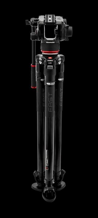 Produktbild Manfrotto 504X & CF Fast Sing Leg Tripod (Carbon)