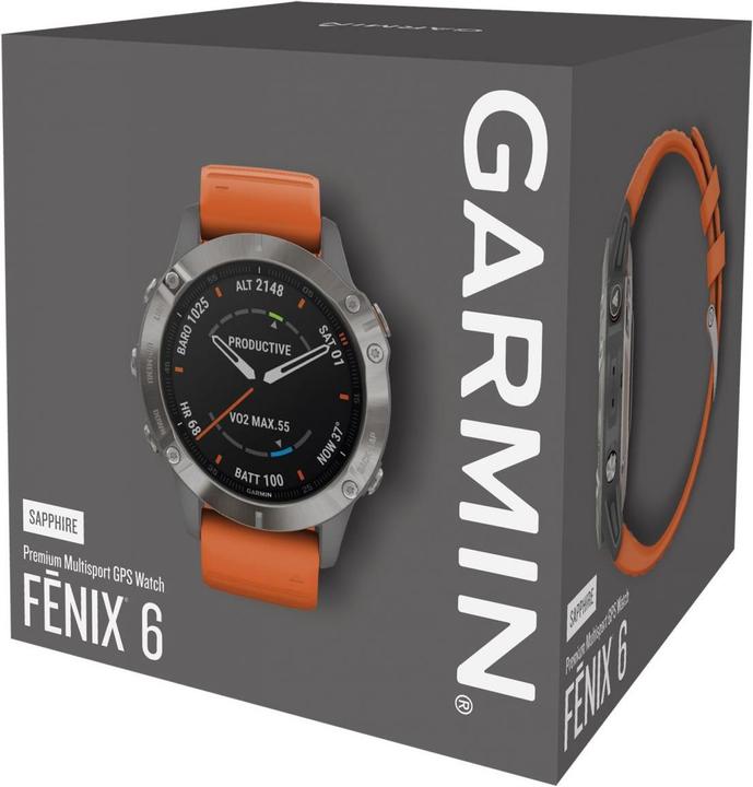 Actual product image Garmin Fenix 6 Sapphire Titanium (47 mm)