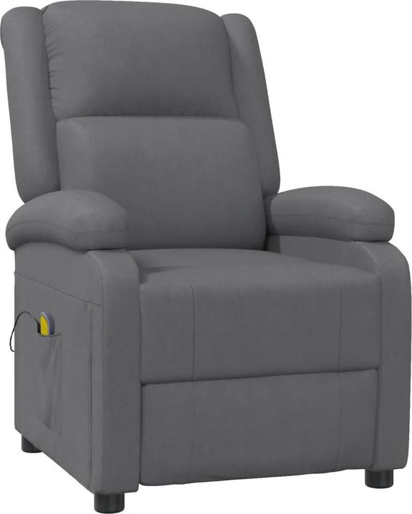 VidaXL Massagesessel Grau Kunstleder