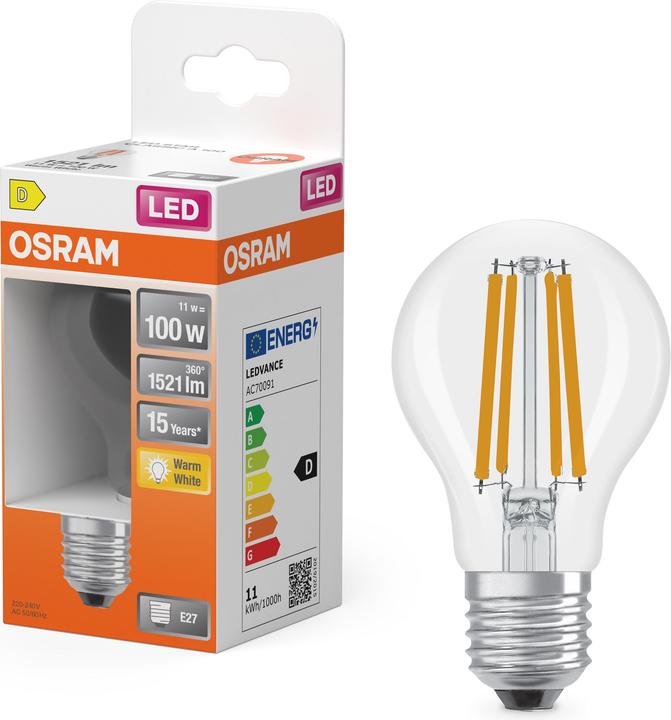 Immagine prodotto Osram Retrofit classico (E27, 10 W, 1521 lm, 1 x, D)