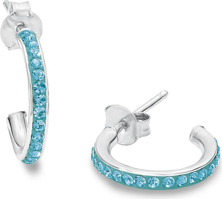 Amor Creolen (Silber, Kristall)