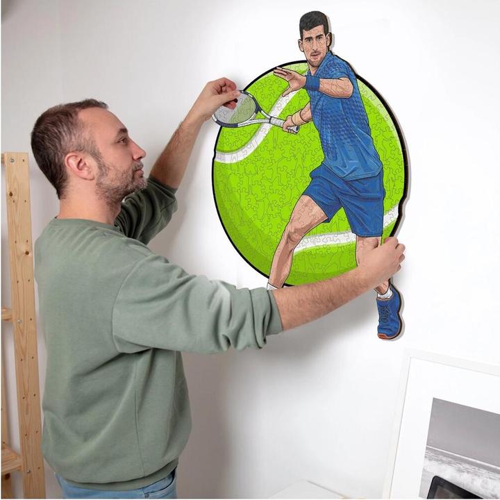Image du produit Iconic Novak Djokovic - Tennis - Puzzle en bois Taille M (270 pièces) (270 pièces)