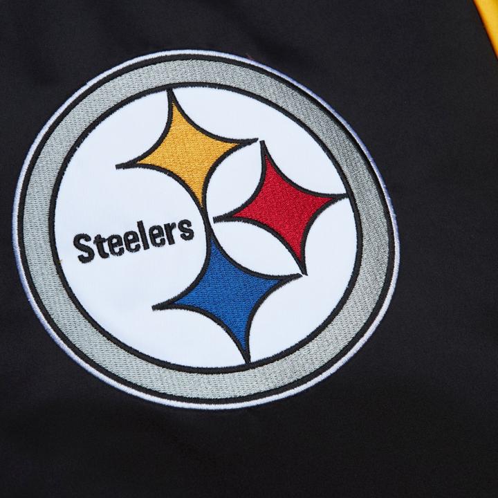 Actual product image Mitchell & Ness M&N Heavyweight Satin Jacket NFL Pittsburgh Steelers - S (S)