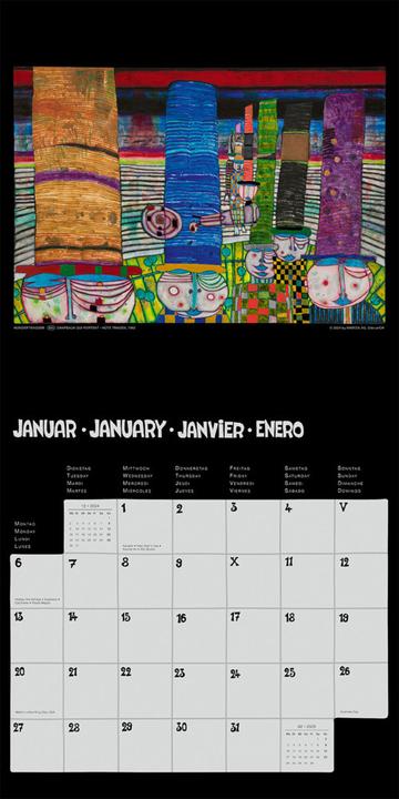 Produktbild Hundertwasser Broschürenkalender Art 20 (30 x 30 cm, Deutsch)
