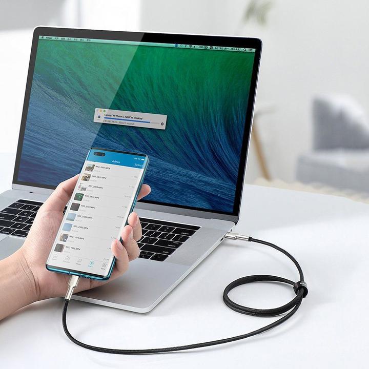 Actual product image Baseus USB-C – USB-C (2 m, USB 2.0, 100 W)
