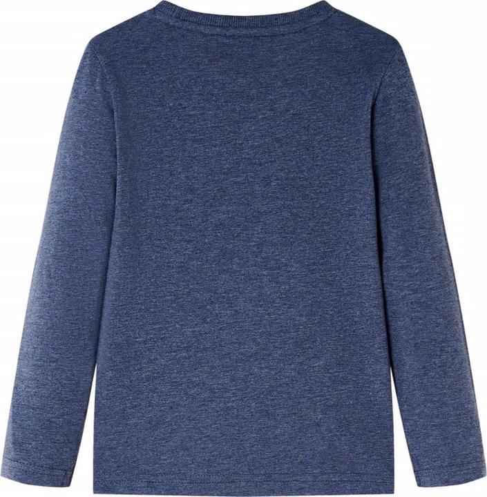 Immagine prodotto VidaXL Camicia da bambino a maniche lunghe blu scuro melange 140,Materiale: 100 (140)