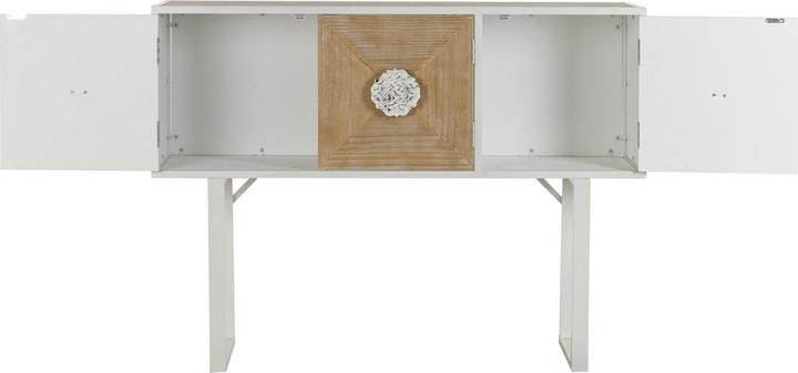 Actual product image DKD Home Decor Console White Metal Fir 120 x 35 x 90 cm (120 x 35 x 90 cm)