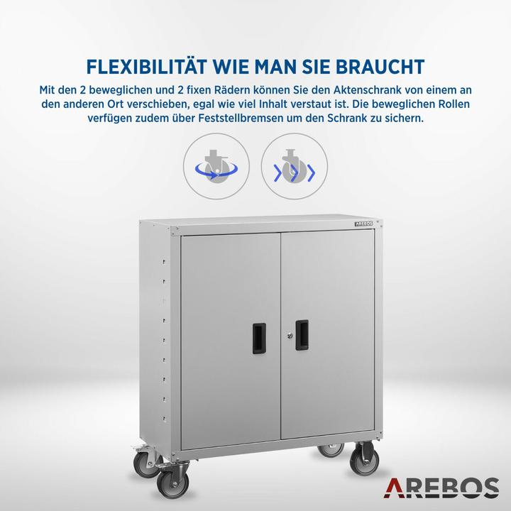 Produktbild Arebos Aktenschrank (90 x 90 x 40 cm)