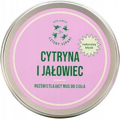 Actual product image Mydlarnia Cztery Szpaki Illuminating Body Mousse Lemon And Juniper 150ml (Body cream, 150 ml)