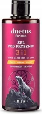 Duetus For Men energetyzujący żel pod prysznic 3w1 300ml (300 ml)