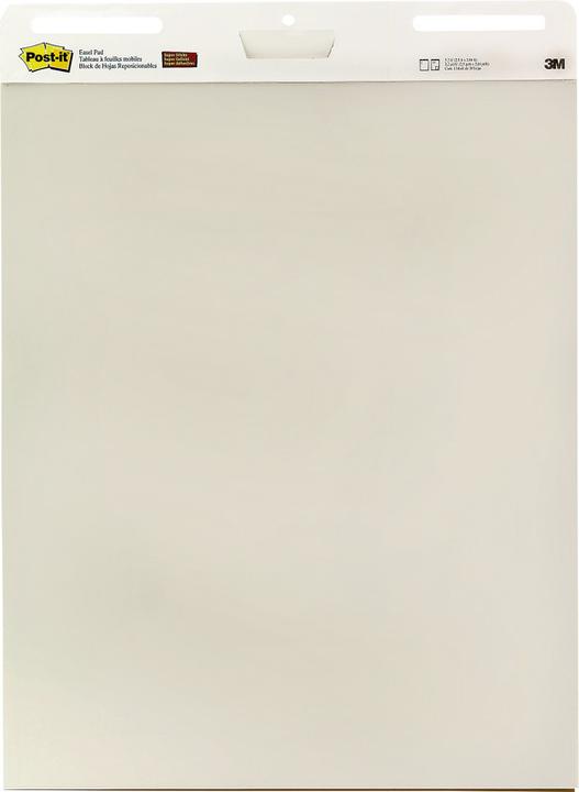 Produktbild 3M Post-it??? Super Sticky Meeting Chart, selbstklebend, weiss (63.5 x 77.5 cm)