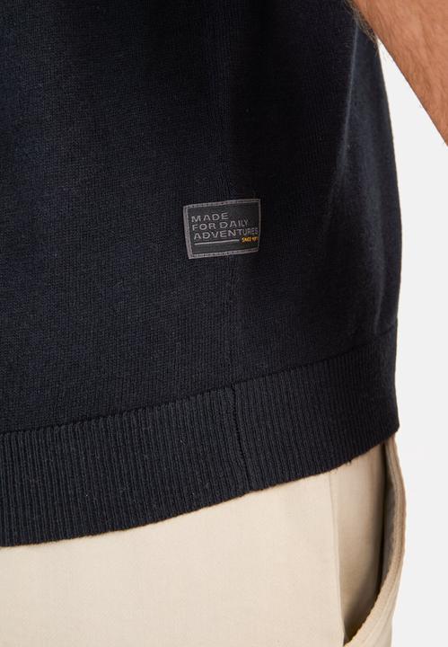 Actual product image Camel Active Strick-Poloshirt aus Baumwoll-Leinen-Mix (M)