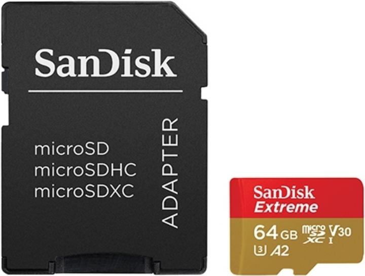 Produktbild SanDisk Extreme (64 GB, microSDXC, microSD, microSDHC, U3, UHS-I)