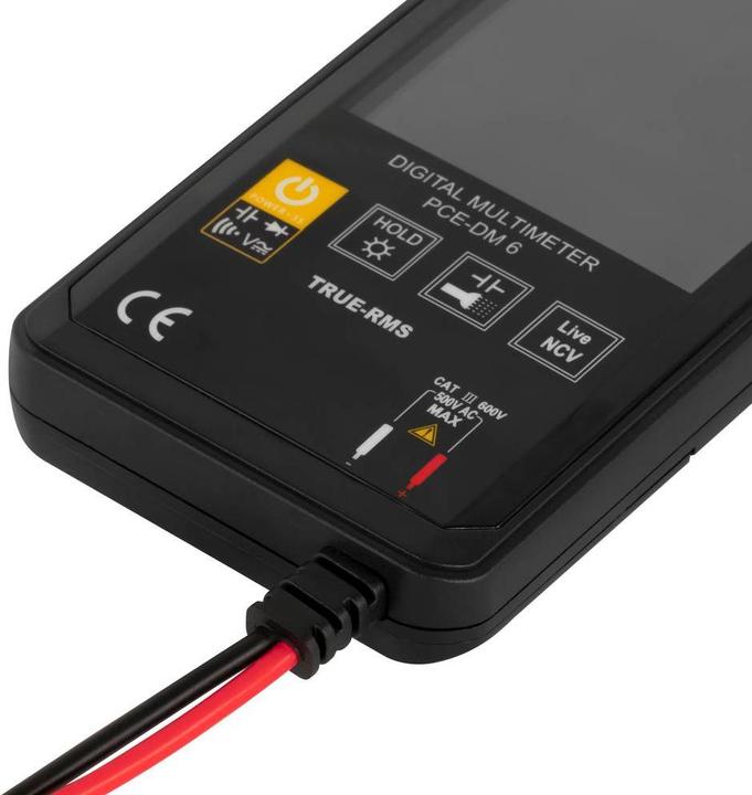 Produktbild PCE Instruments PCE-DM 6 Hand-Multimeter digital CAT III 600 V Anzeige (Counts (CAT III 600V)