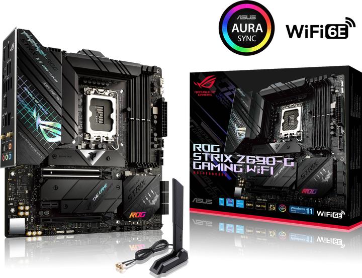 Actual product image ASUS ROG Strix Z690-G Gaming Wifi (LGA 1700, Intel Z690 (DDR5), mATX)