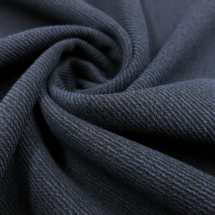 Actual product image Stoffrestposten Classy stretch fabric - with twill structure Navyblue - Minimum selling quantity: 1 metre