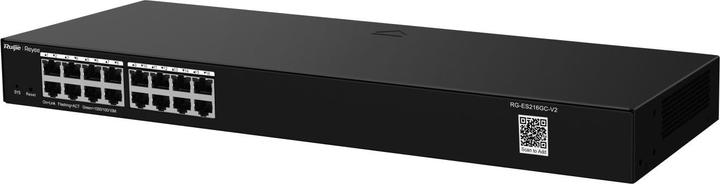 Immagine prodotto Ruijie Smart Switch Gigabit a 16 porte, 16 porte RJ45 Gigabit, case in acciaio montabile a rack da 19 (16 Porti)