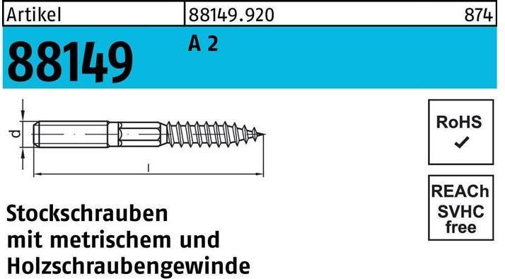 Actual product image Hanger bolt (100 pcs.)