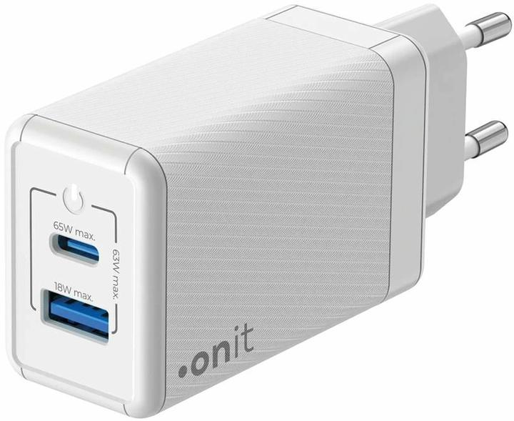 Actual product image Onit USB Wall Charger Dual QC4+ 65 W GaN White (65 W)