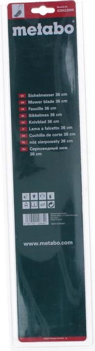 Actual product image Metabo Sickle knife 36 cm (Lawn mower, Lawn mower blades + replacement blades garden machinery)